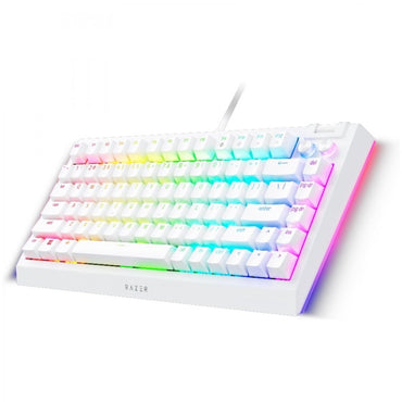 RAZER Gaming-Tastatur kabelgebunden BlackWidow V4 75% Weiß US