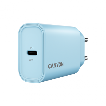 30W 1xPD EU Mains Charger Canyon 30CL Blue