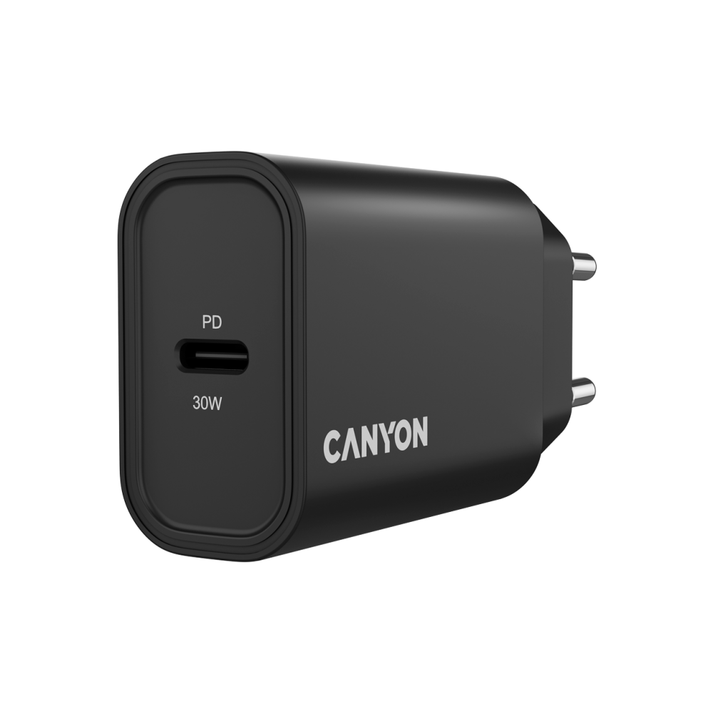Ładowarka sieciowa 30W 1xPD EU Canyon 30CL czarny