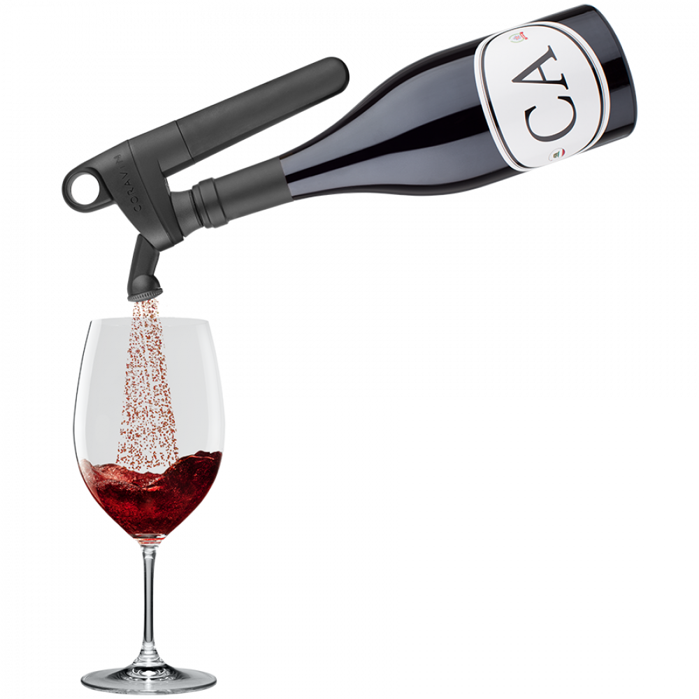 CORAVIN Pivot Aerator do przechowywania wina Czarny