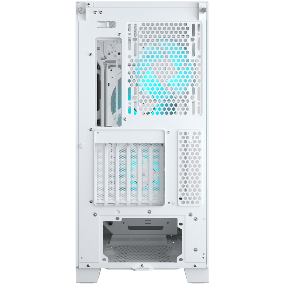 PC-Gehäuse COUGAR AIRFACE ECO RGB Midi-Tower weiß