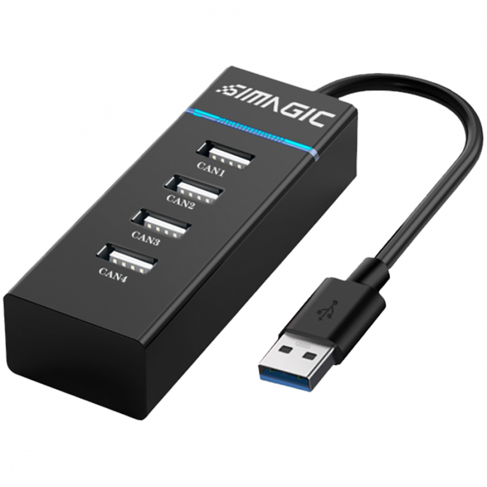 USB-Hub SIMAGIC S463 4-Port schwarz