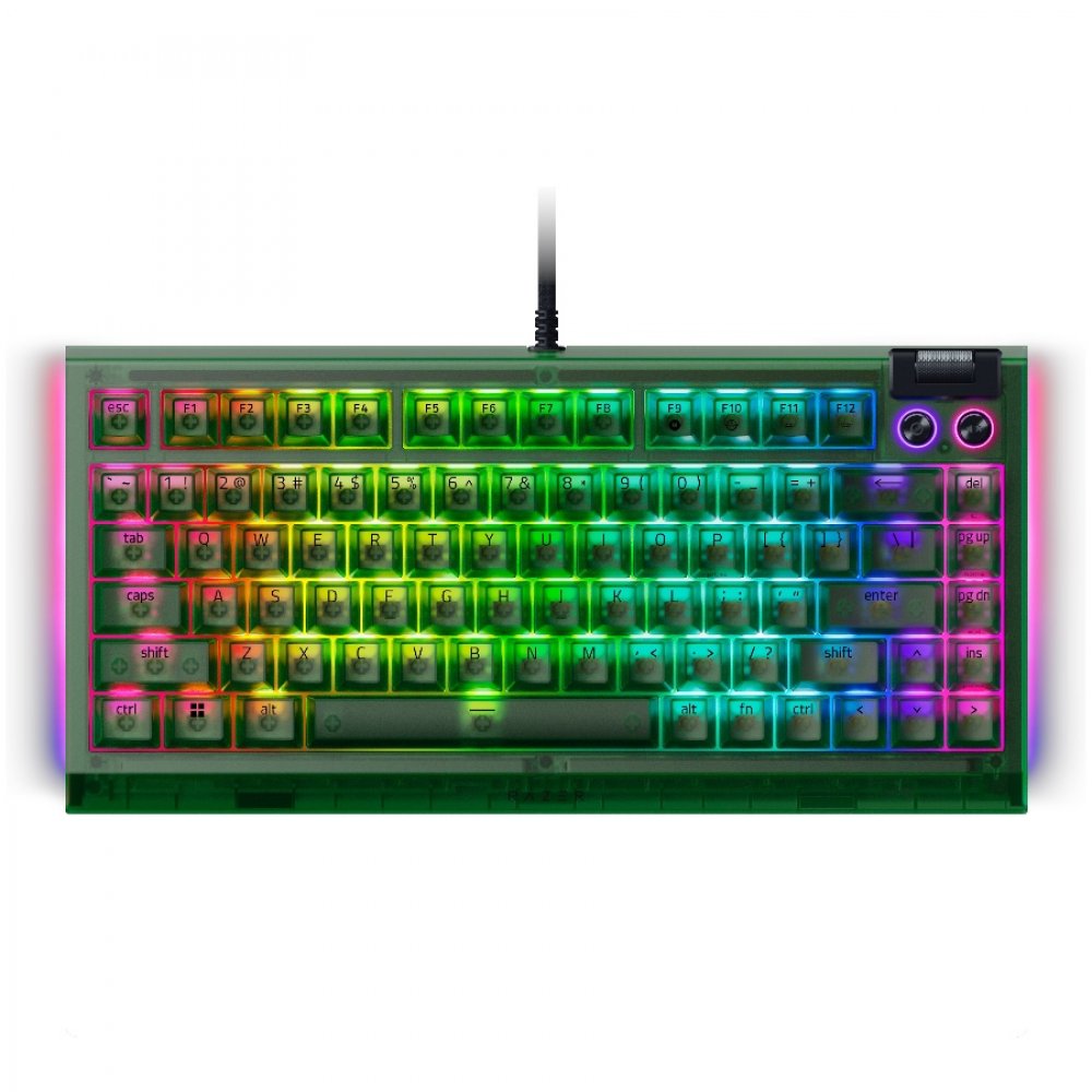 Razer BlackWidow V4 75% Phantom Green, US Layout, Hot-Swap-fähig, RGB