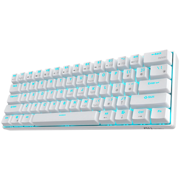 Klawiatura mechaniczna Royal Kludge 61 Red Switch biała