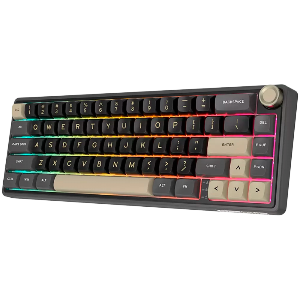 Klawiatura mechaniczna Royal Kludge R65 Chartreuse Switch grafitowa