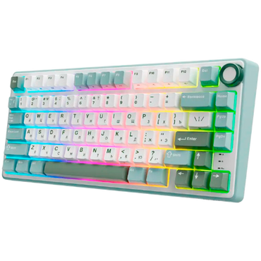 Klawiatura gamingowa ROYAL KLUDGE R75 mechaniczna przewodowa RGB Sky Cyan
