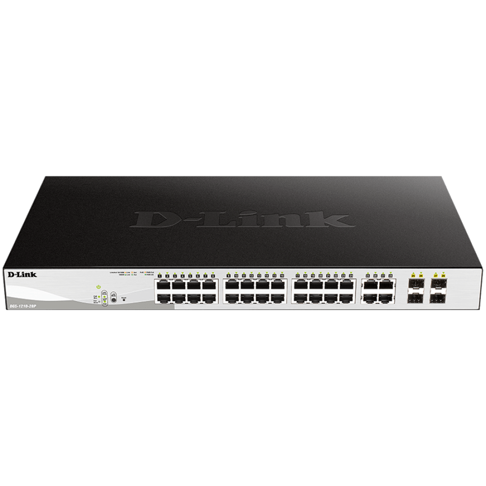 PoE-Switch D-LINK DGS-1024D 28 Ports schwarz