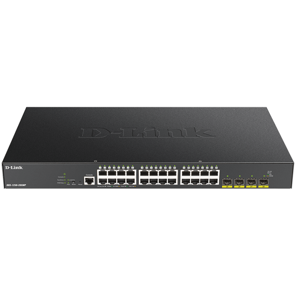Switch D LINK 48-Port Gigabit Smart Managed Schwarz