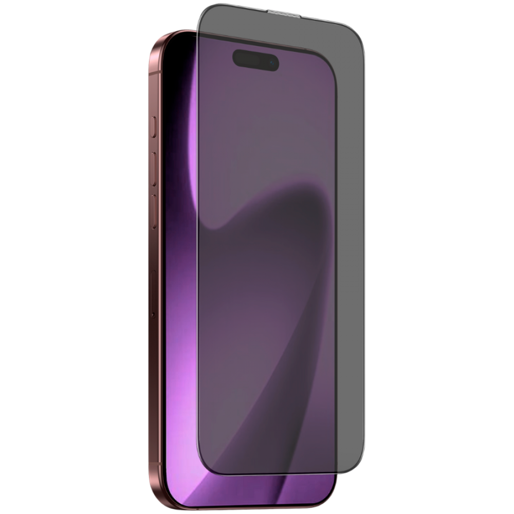 Szkło ochronne z prywatnością iLera DeLuxe Incognito dla iPhone czarne