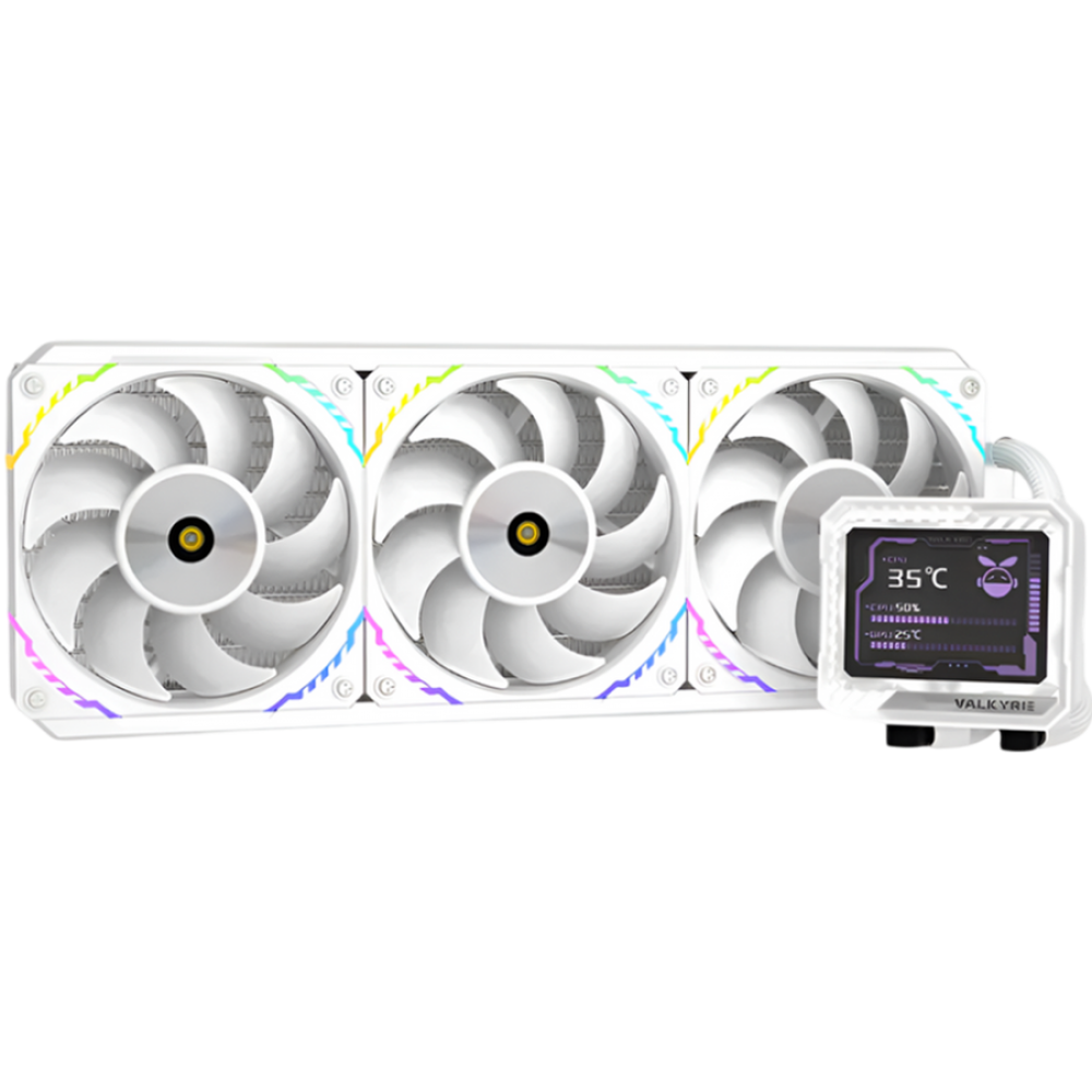Valkyrie V360 LCD 300W White Liquid Cooler Kit
