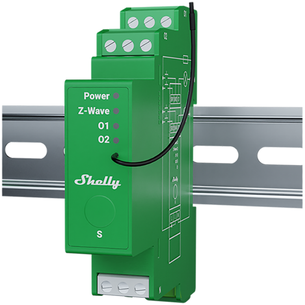 Dimmer Shelly Wave Pro 2PM