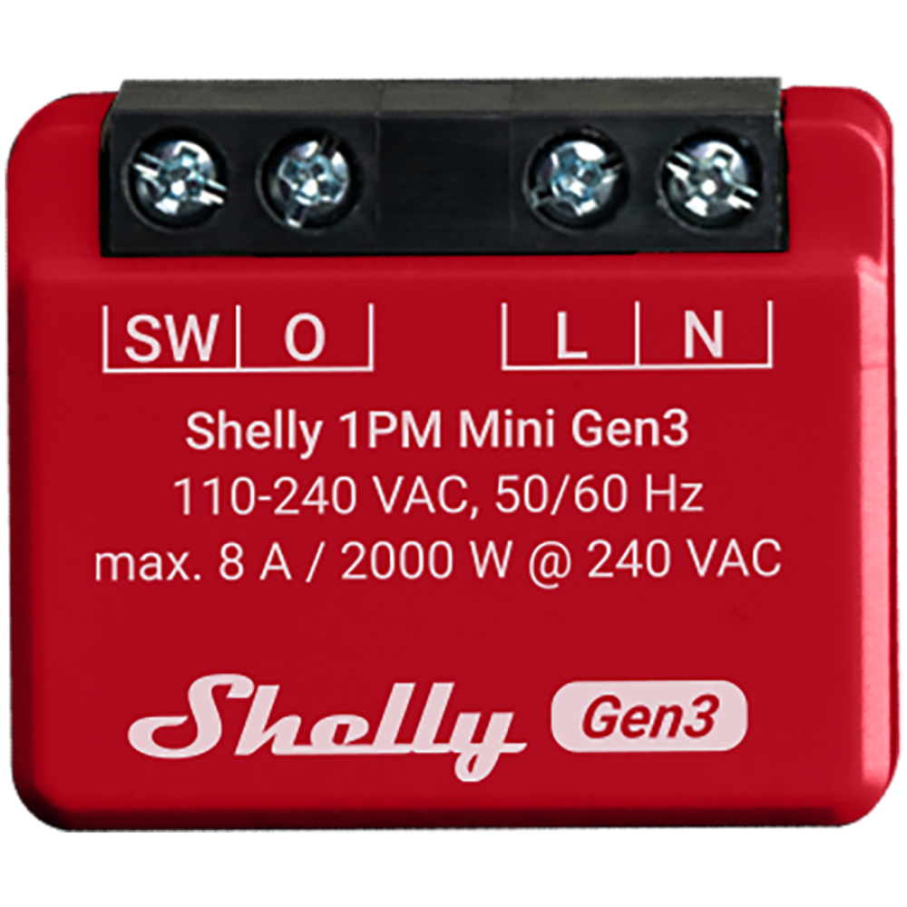 Intelligenter Schalter mit Energiemessung Shelly 1PM Mini Gen3