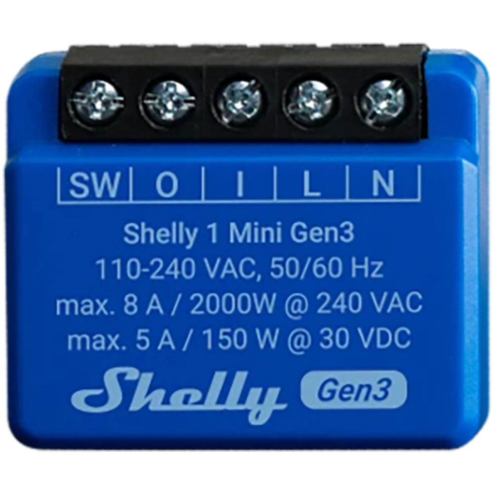 Inteligentny włącznik Wi-Fi Shelly 1 Mini Gen3
