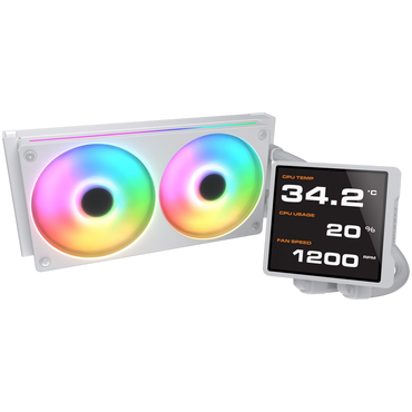 Chłodzenie wodne COUGAR Poseidon Vistek Pro ARGB 240 biały