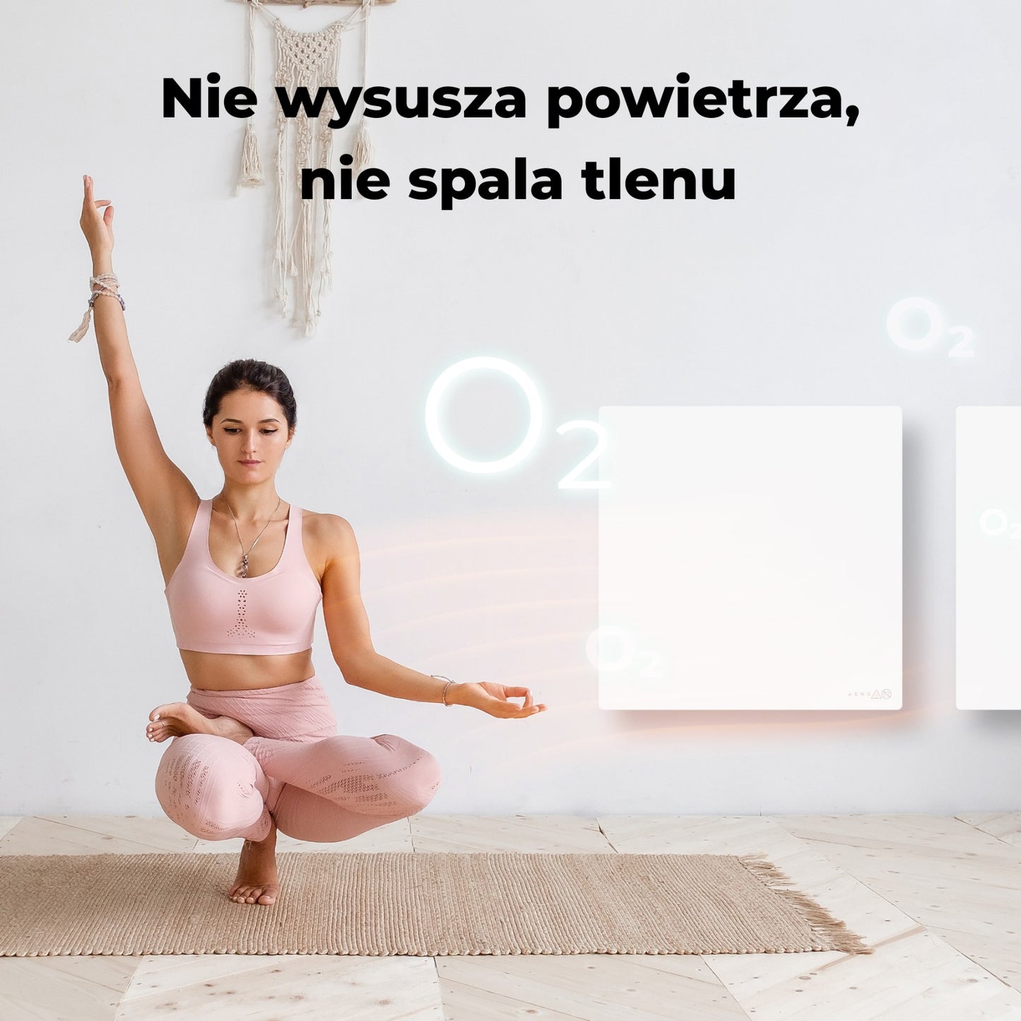 Grzejnik elektryczny na podczerwień 500W AENO GH11S Quadro Smart 1 cm