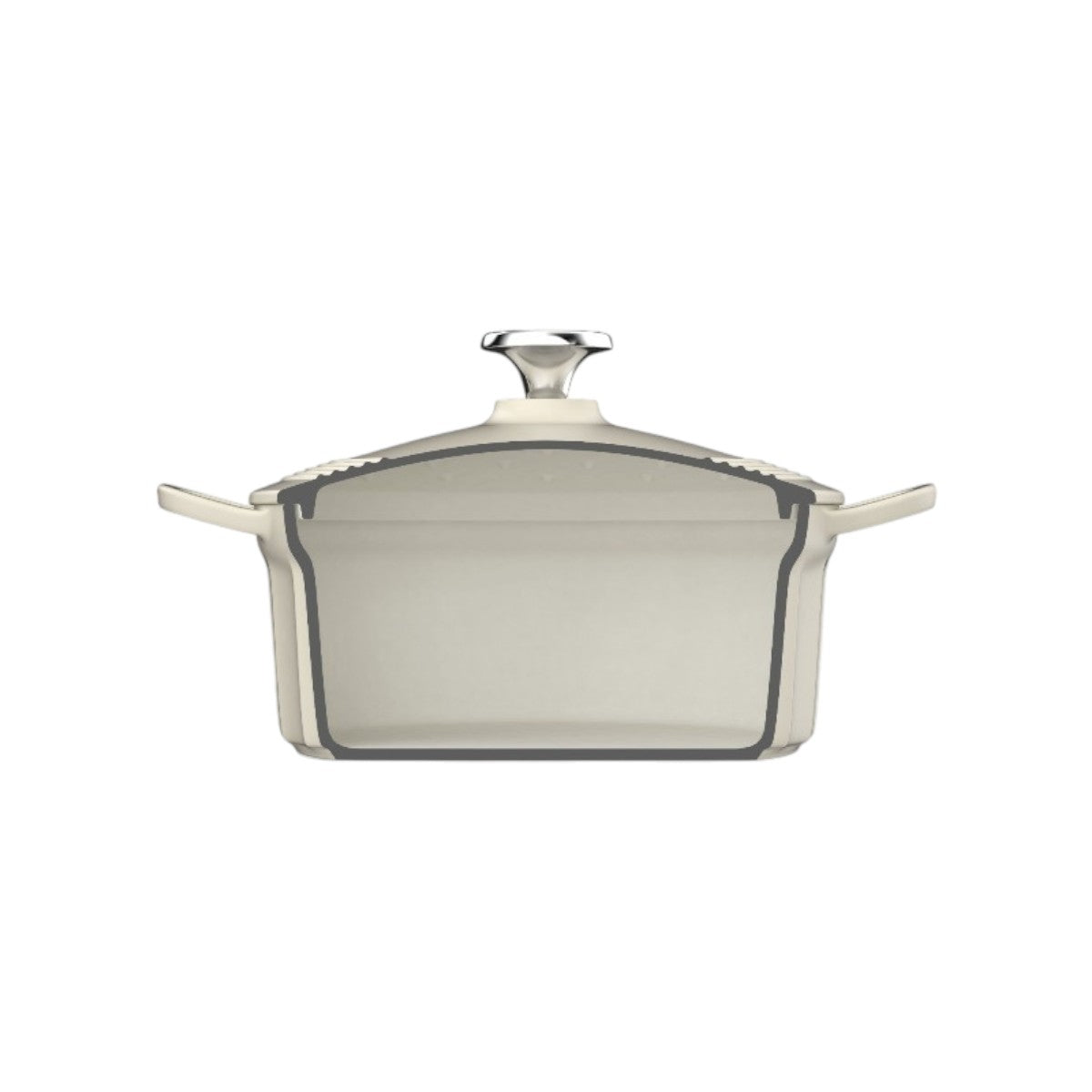 Naczynie żeliwne Buydeem CP521 emaliowane 2,9l pastelowe niebieskie