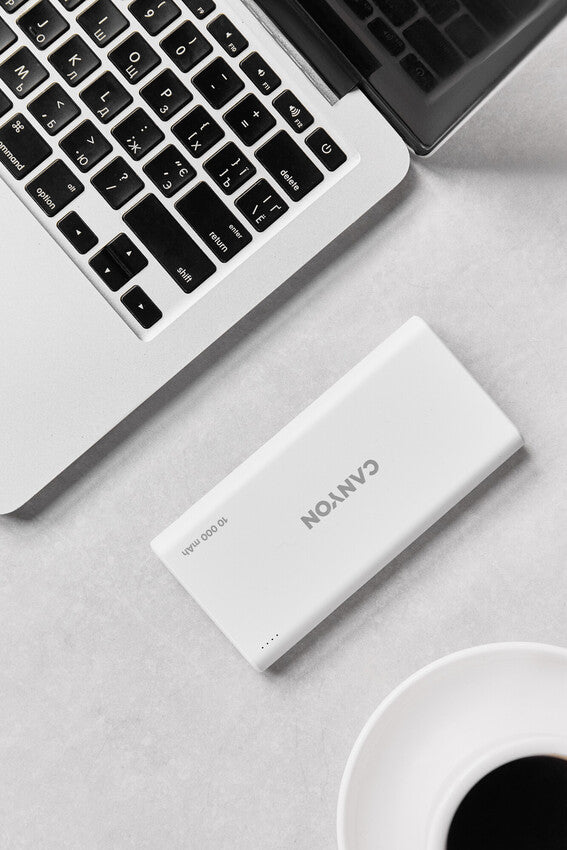 Powerbank 10000 mAh tragbar Canyon PB-108 weiß