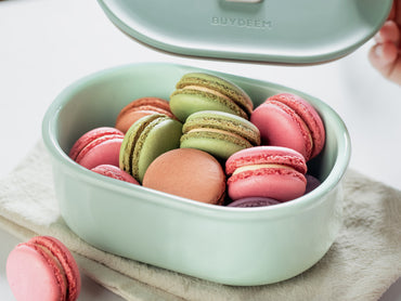 Ceramiczny pojemnik na żywność 500 ml Buydeem CT3007 pastelowy zielony