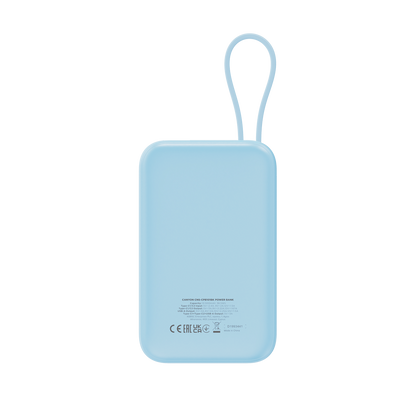 Powerbank 10000 mAh PD 22.5W mit Kabel Canyon OnPower 101 blau