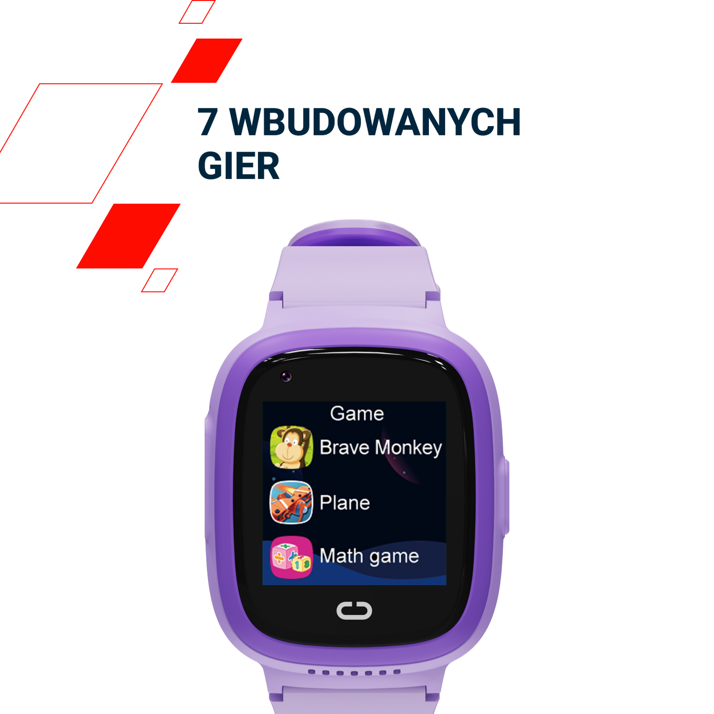 Kids' Smartwatch with GPS and 4G Video Call Canyon Sunny KW-48 Purple