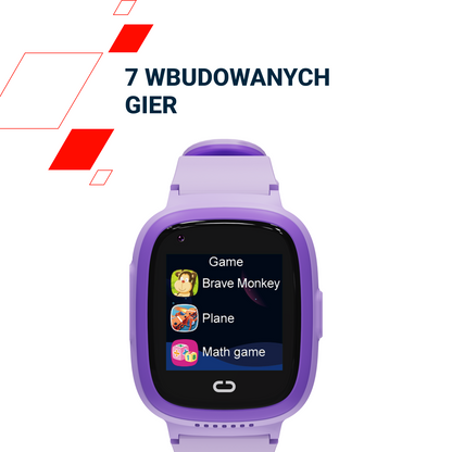 Kids' Smartwatch with GPS and 4G Video Call Canyon Sunny KW-48 Purple