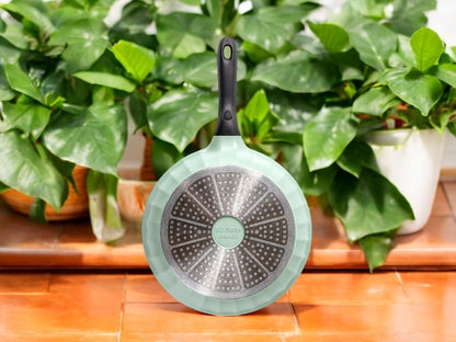 Patelnia aluminiowa Buydeem CP151 z powłoką nieprzywierającą 25 cm Zielona