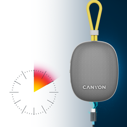 Głośnik Bluetooth przenośny 5W IPX7 TWS Canyon OnMove 12 szary