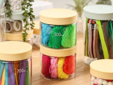 Buydeem CS1013 Einmachgläser, 500 ml, 3er-Set, Gelb