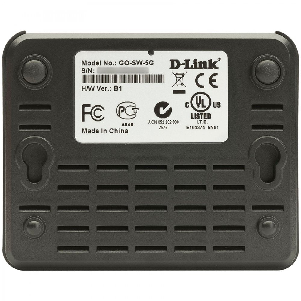 D-Link Desktop-Switch, 5 Ports, 10 Gbit/s, schwarz