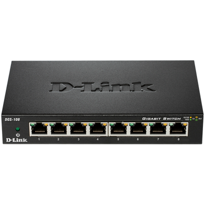 8-Port-Gigabit-Unmanaged-Switch D-Link Schwarz