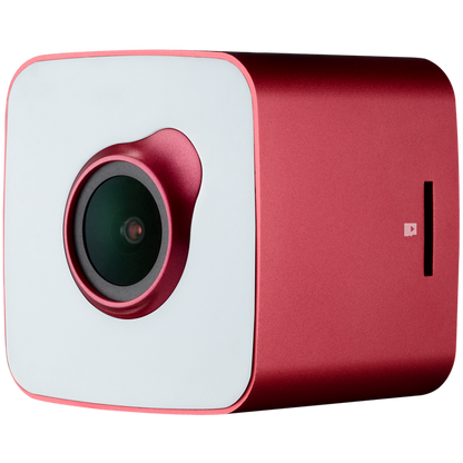 Car Dash Cam PRESTIGIO RoadRunner CUBE FHD 1920x1080 red and white