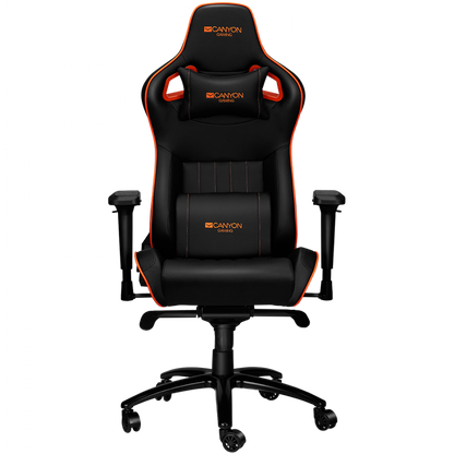 Fotel gamingowy ergonomiczny Canyon GС 5 pomarańczowy