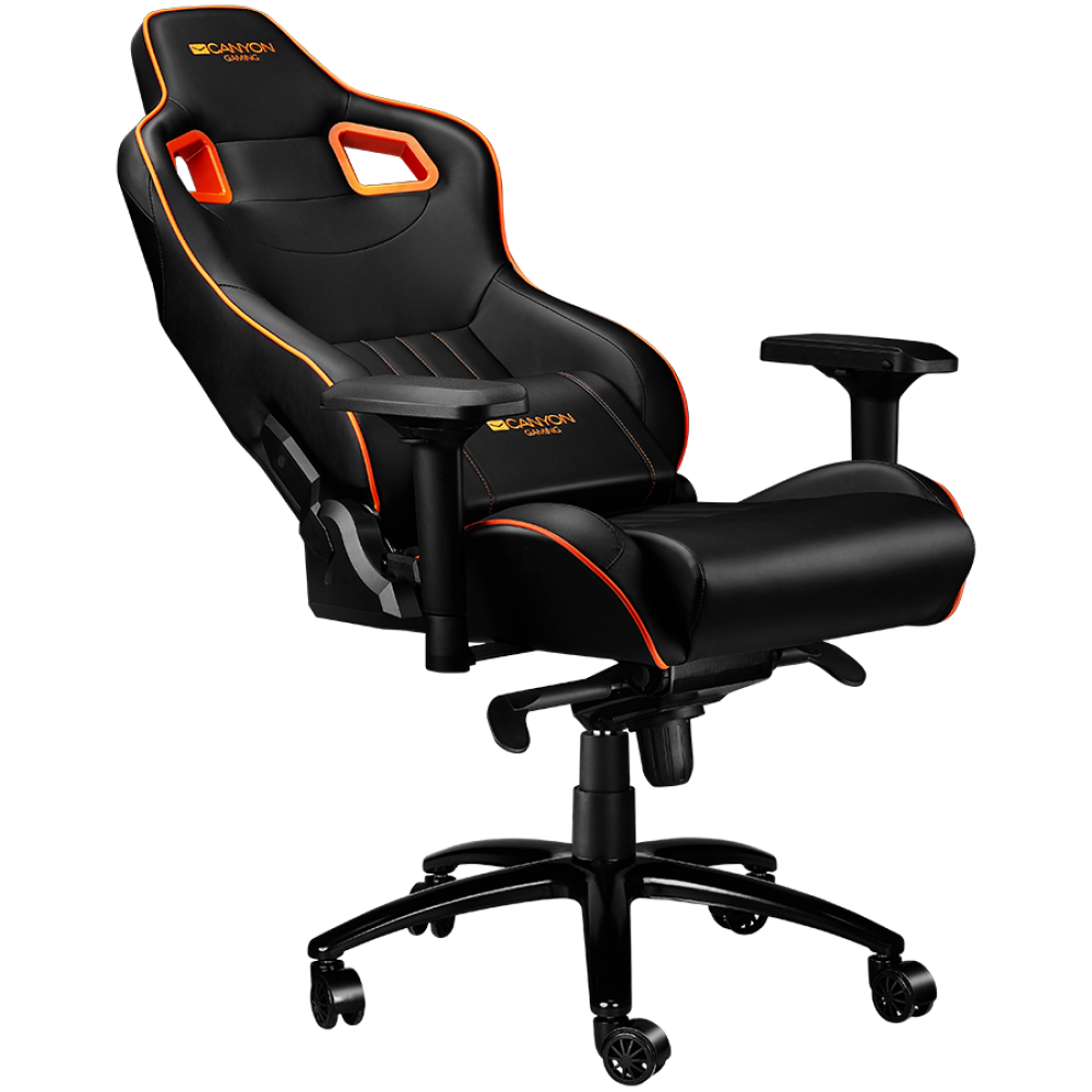 Fotel gamingowy ergonomiczny Canyon GС 5 pomarańczowy
