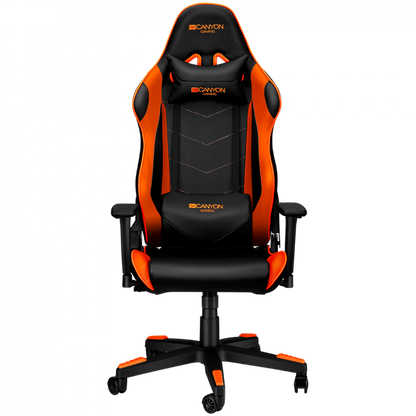 Fotel gamingowy ergonomiczny Canyon GC-4 pomarańczowy