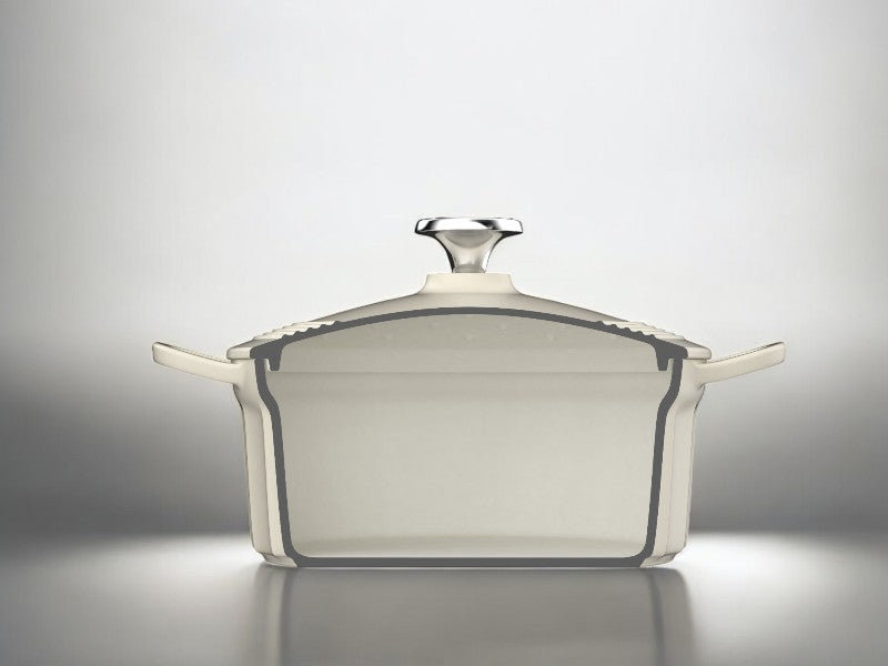 Emaliowane naczynie żeliwne Buydeem CP551 3,9l Pastelowe Zielone