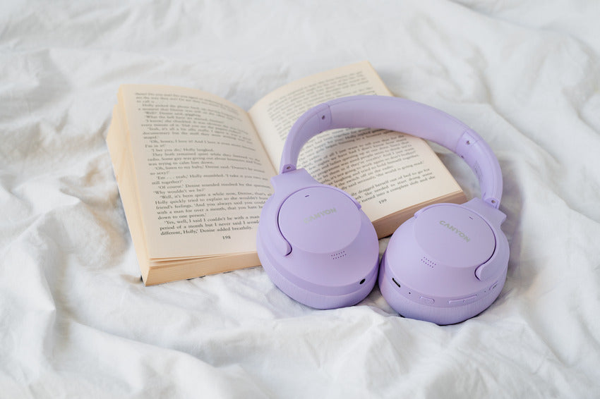 Słuchawki nauszne bezprzewodowe ANC Canyon OnRiff 10 fioletowy