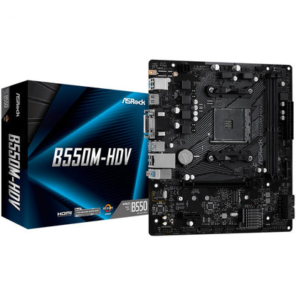 Motherboard ASROCK B550M HDV Micro ATX AM4 DDR4 32 GB
