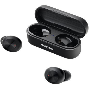 Słuchawki dokanałowe TWS 1 bezprzewodowe Canyon TWS-1 czarne