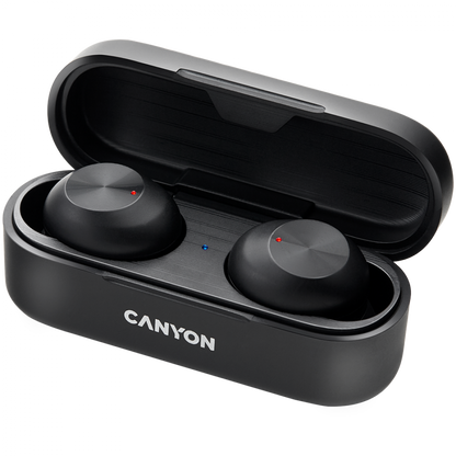 Słuchawki dokanałowe TWS 1 bezprzewodowe Canyon TWS-1 czarne