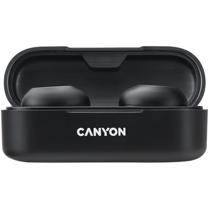 Słuchawki dokanałowe TWS 1 bezprzewodowe Canyon TWS-1 czarne