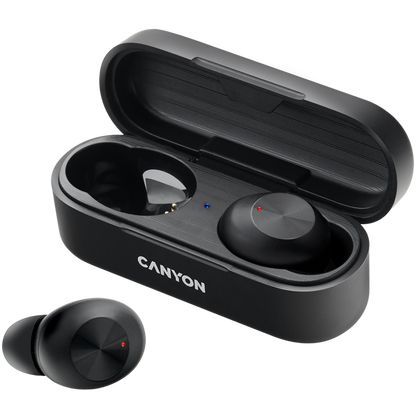 Słuchawki dokanałowe TWS 1 bezprzewodowe Canyon TWS-1 czarne