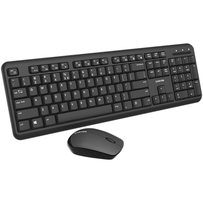 Canyon SET-W20 Wireless Keyboard and Mouse Set, Black