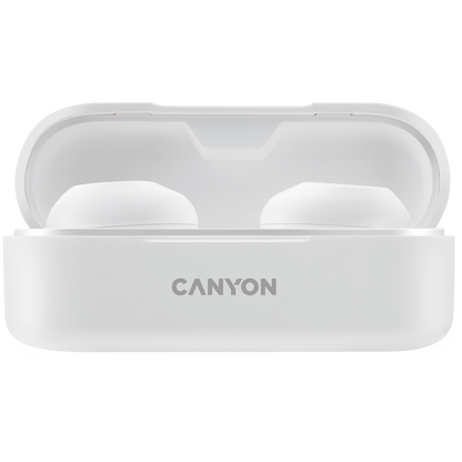 Słuchawki dokanałowe TWS Canyon TWS 1 bezprzewodowe białe
