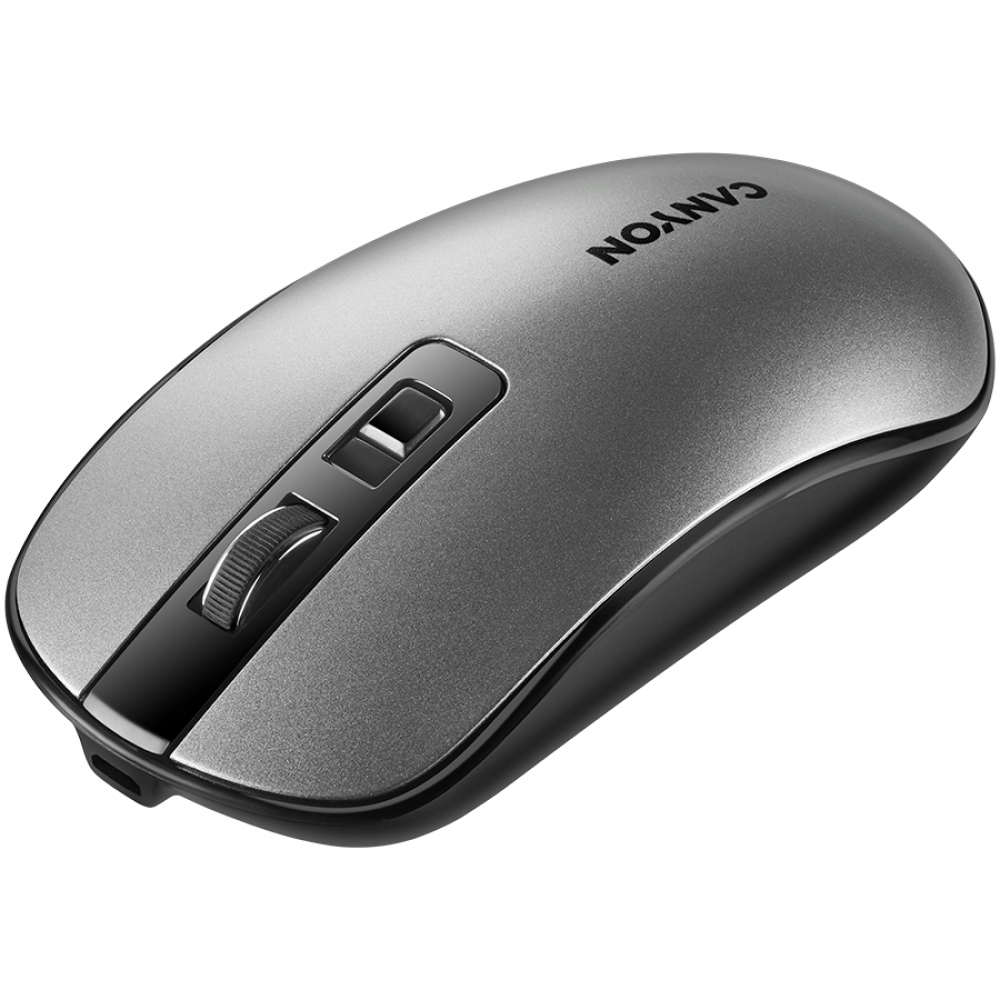 Canyon MW-18 Ergonomic Rechargeable Wireless Mouse Dark Grey
