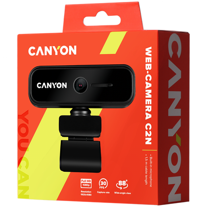 Kamera internetowa Full HD 1080p Canyon C2N czarna