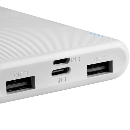 Powerbank 10000 mAh tragbar Canyon PB-108 weiß