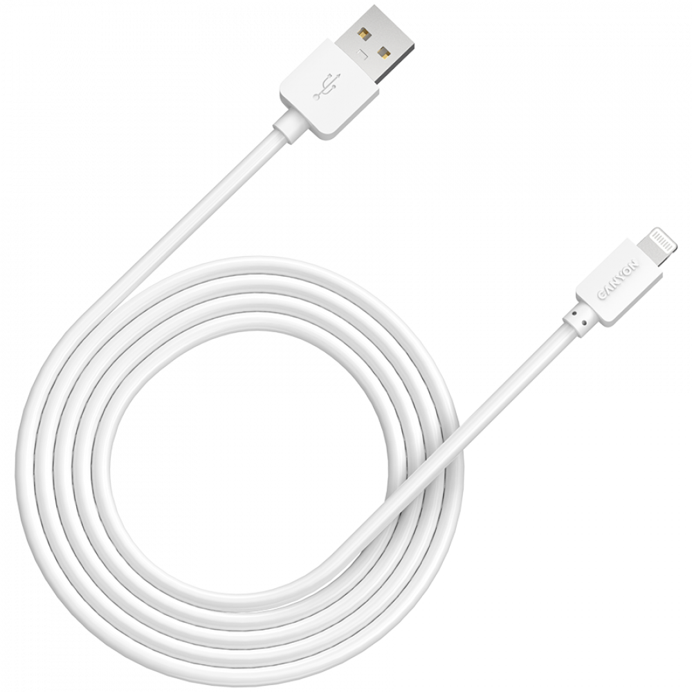 Kabel USB do Lightning 5W 1m do ładowania Canyon CFI-1 biały