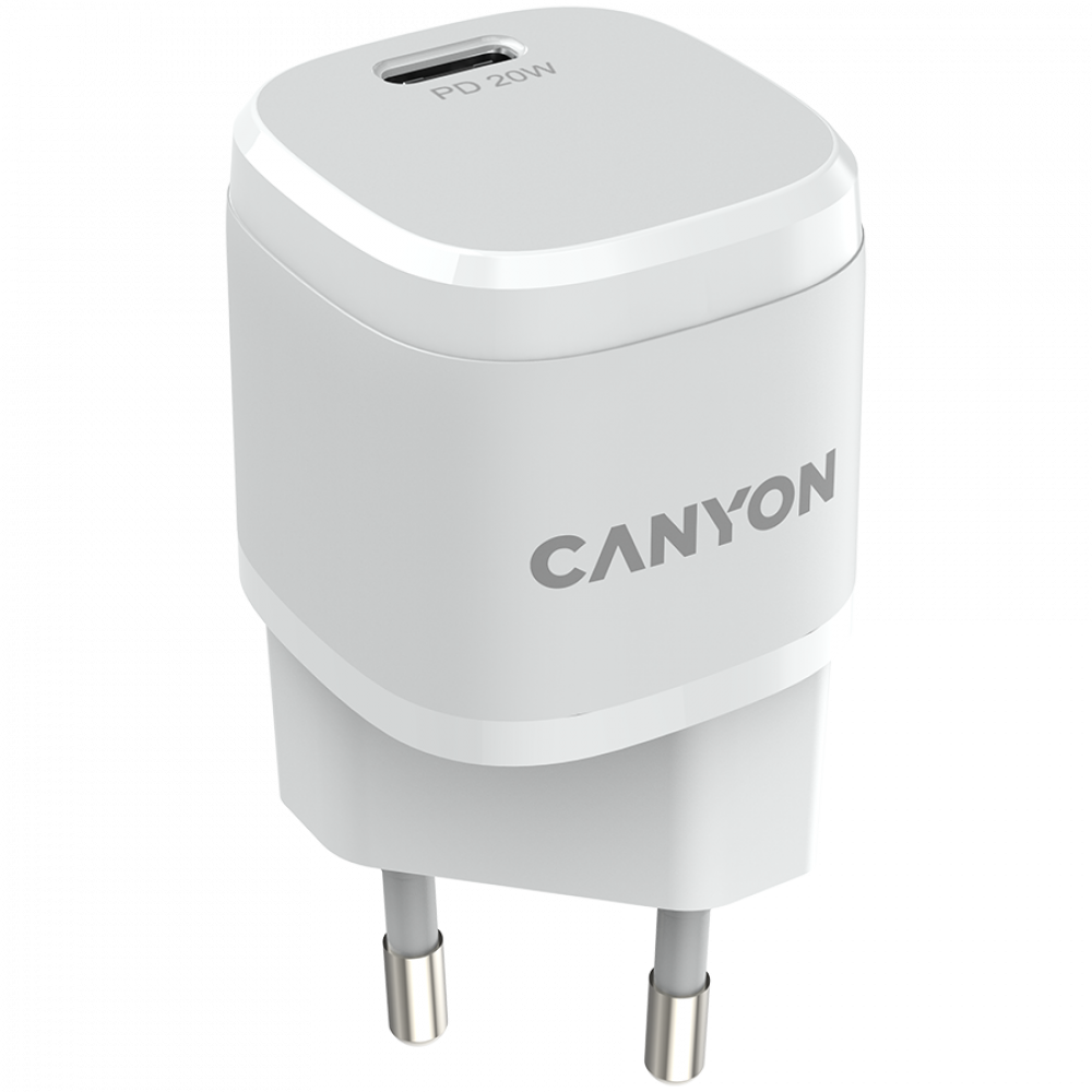 Canyon H-20-05 20W PD USB-C Netzladegerät für Handy, weiß