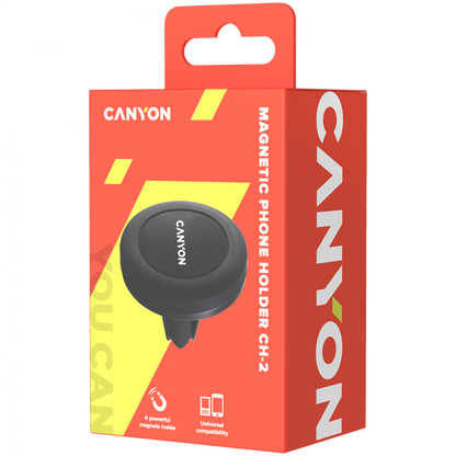 Magnetische Autohalterung für Smartphones Canyon CH-2 schwarz