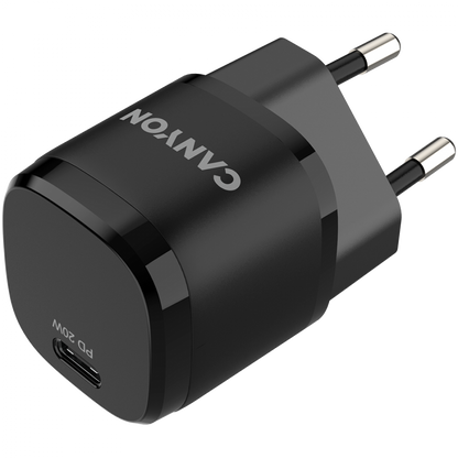 Ładowarka PD 20W USB-C do telefonu przenośna Canyon H-20-05 czarna